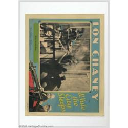 While the City Sleeps (MGM, 1928). Lobby Card (11" X 14")