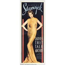 Ladies They Talk About (Warner Brothers, 1933). Insert (14" X 36")
