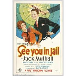 See You in Jail (First National, 1927). One Sheet (27" X 41")