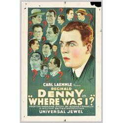 Where Was I? (Universal, 1925). One Sheet (27" X 41")
