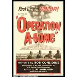 Operation A-Bomb (RKO, 1952). One Sheet (27" X 41")