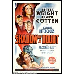 Shadow of a Doubt (Universal, 1943). Australian One Sheet (27" X 40")