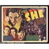 Image 1 : She (RKO, 1935). Half Sheet (22" X 28")