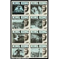 King Kong (RKO, R-1952). Lobby Card Set (11" X 14")