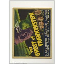 Ghost of Frankenstein (Universal, 1942). Title Card (11" X 14")