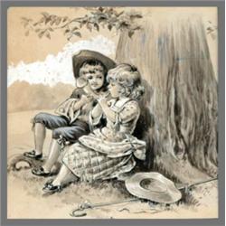 American Illustrator - Original Illustration.Mother Goose image