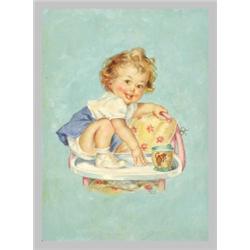 Charlotte Becker - Original Calendar Art (c.1930).Published by Gerlach-Barklow, Illinois