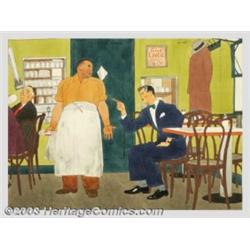 Harry Beckoff (1901-1979) Original Magazine Story Illustration (c