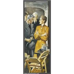 August Bleser (1898-1966) Original Magazine Story Illustration (1938)