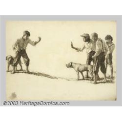 George Brehm (1878-1976) Original Magazine Story Illustration (c.1930)