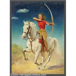 F. Sands Brunner (1886-1954) Original Magazine Cover Art (1948).Star Weekly October 16, 1948