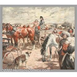 Matt Clark (1903-1972) Original Magazine Story Illustration (1944)