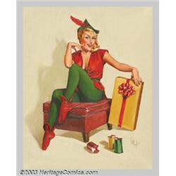 Forest Clough (1910-1985) Original Pin-up Art (1955-1960)