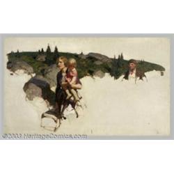 Dean Cornwell (1892-1960) Original Magazine Story Illustration (1924)