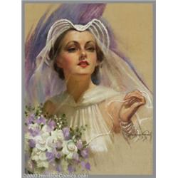 Bradshaw Crandell (1896-1966) Original Magazine Cover Art (1936).Cosmopolitan July, 1936