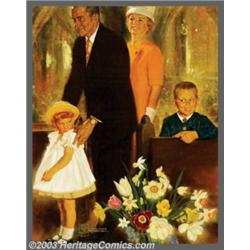 Douglass Crockwell (1904-1968) Original Calendar Art (c.1955)