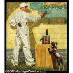 Edmund Davenport - Original Advertising Art (c.1930).Oil on canvas, approximately 29 x 25