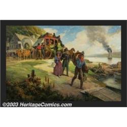 Walter De Maris (1877-1947) Original Calendar Art (c.1920).Titled: The Spirit of America