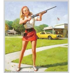 Gillette Elvgren (1914-1980) Original Pin-up Art (c.1972)