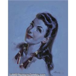 Merlin Enabnit (1903-1979) Original Illustration (c.1945).Gouache on paper, matted (19 x 14