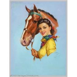 Jules Erbit - Original Pin-up / Glamour Art (c.1940).Published by the Joseph C