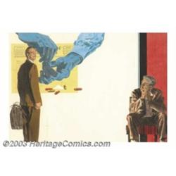 Robert Fawcett (1903-1967) Original Magazine Story Illustration (1952)