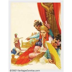 Jules Gotlieb - Original Magazine Story Illustration (1948).American Weekly January 30, 1949