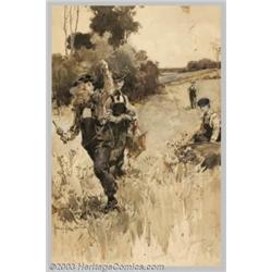 Walter Granville-Smith (1870-1938) Original Magazine Story Illustration (1900-1915)