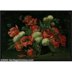 Abbott Fuller Graves (1859-1936) Original Painting (1915-1925).Titled: Lost Petal