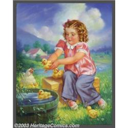 Mabel Rollins Harris - Original Calendar Art (c.1935)