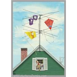 Robert Hilbert - Original Magazine Cover Art (1954).American Weekly October 31,1954