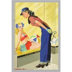 Dal Holcomb - Original Magazine Cover Art (1944).Tab June 17, 1944