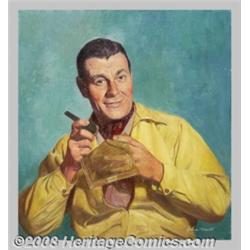 John Newton Howitt (1885-1958) Original Advertising Art (1945-1950).Tobacco ad