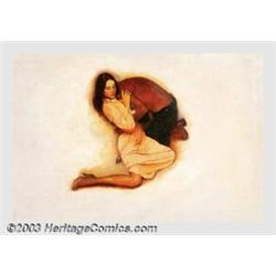 Ron Lesser - Original Paperback Cover Art (1965-1970).Oil on board (17