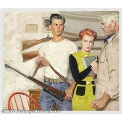 Tom Lovell (1909-1997) Original Magazine Story Illustration (1940-1950)