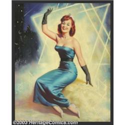 William Medcalf - Original Pin-up / Glamour Art - Group Lot of Two (1963)