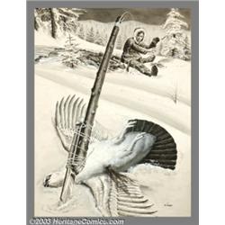 Bruce Minney - Original Magazine Story Illustration (1957)