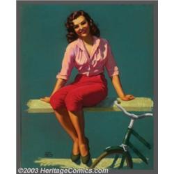 Earl Steffa Moran (1893-1984) Original Pin-up / Glamour Art (1940-1950)