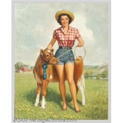 Walt Otto - Original Pin-up / Glamour Art (c.1950)