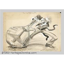 Lute (Lucius Curtis) Pease (1869-1963) Original Illustration (1939-1940)