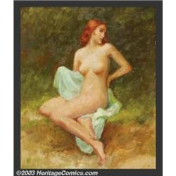 Joseph Tomanek (1889-1974) Original Painting (c.1940).Oil on board, framed (17.5 x 15