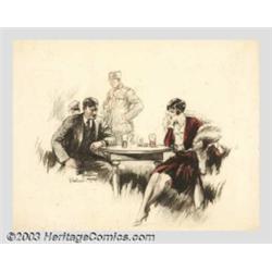 Raeburn Van Buren (1891-1987) Original Magazine Story Illustration (1928)