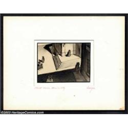 Alberto Vargas (1896-1982) Original Movie "Visual" (1938).Titled: Street corner, Mexico City