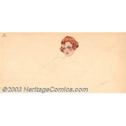 Alberto Vargas (1896-1982) Original Early Sketch (1916-1917)
