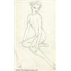 Image 1 : Alberto Vargas (1896-1982) Original Pin-up Sketch (c.1950)