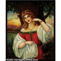 Hy Whitroy - Original Glamour Art (c.1915)Birute', a 14th century Lithuanian priestess