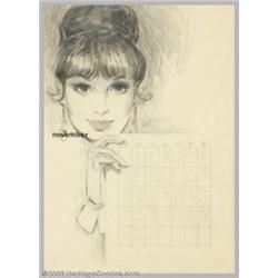 Fritz Willis (unknown-1979) Original Pin-up / Glamour Art (c.1965)