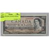 Image 1 : 1954 CANADIAN 100 DOLLAR BILL