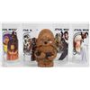Image 1 : ORIG. STAR WARS GLASS SET OF 3 LEIA, HANS, DARTH