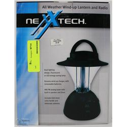 NEXTECH ALL WEATHER WIND UP LANTERN AND RADIO